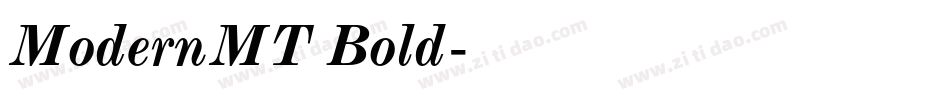 ModernMT Bold字体转换